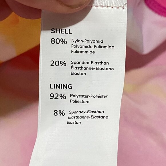 Cupshe Jaclyn Abstract Print Zipper Long Sleeve Rash Guard Swimsuit Size XS - Picture 4 of 5